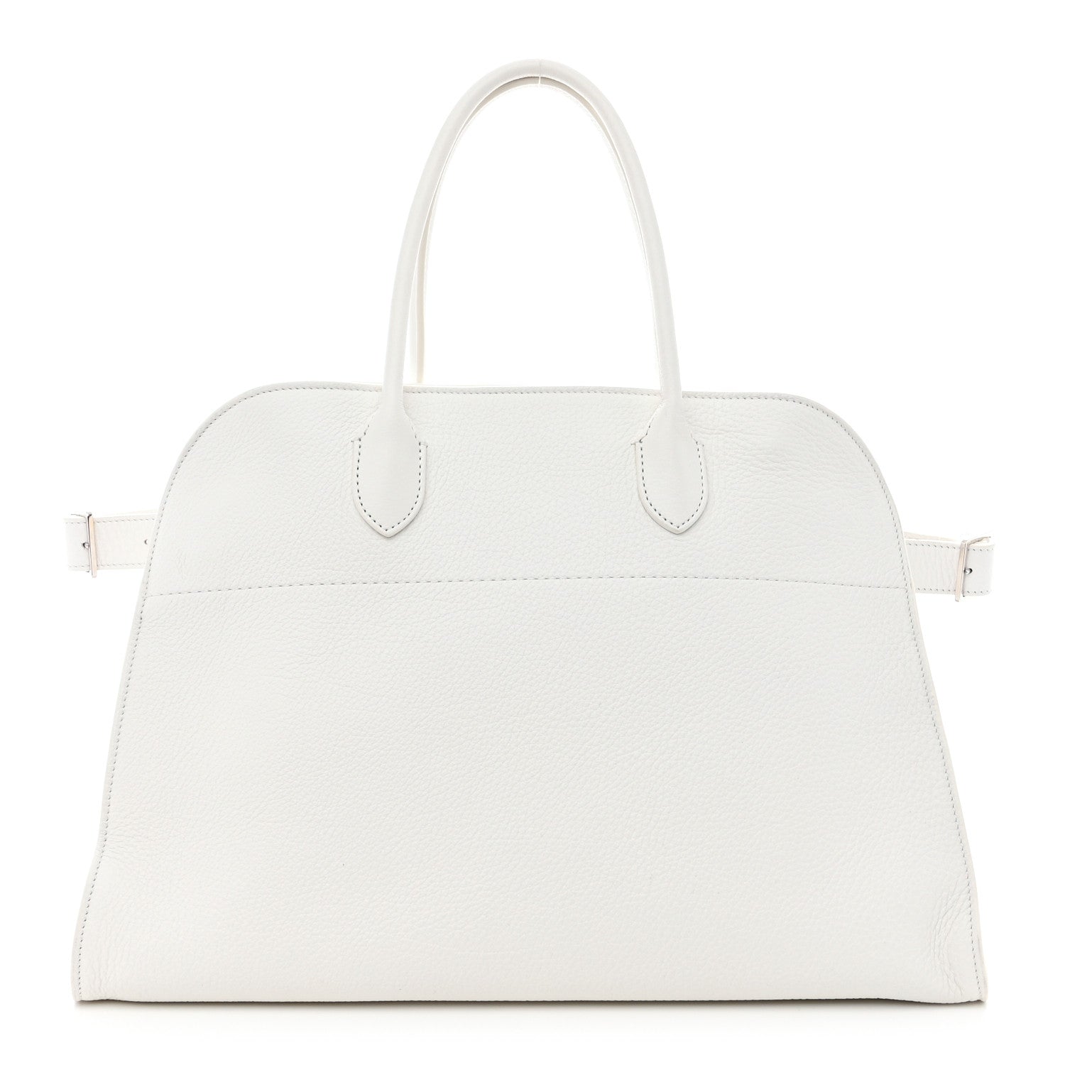The Row Matte Grained Calfskin Soft Margaux 15 White 1 of 9