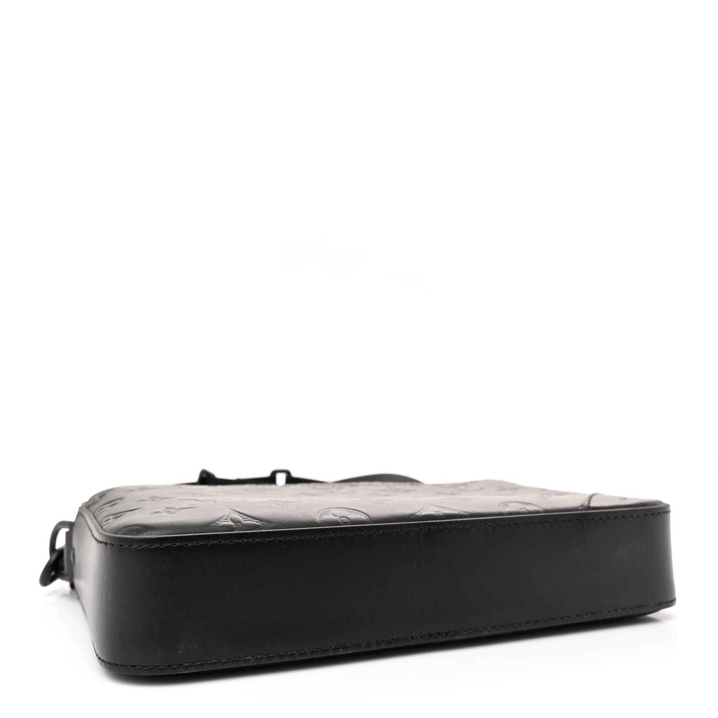 Calfskin Monogram Shadow Duo Messenger Black