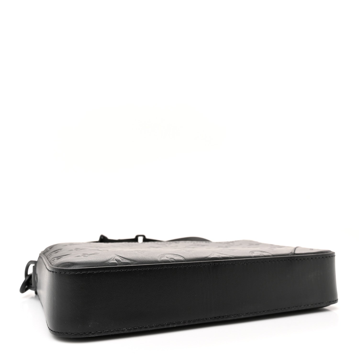 Louis Vuitton Calfskin Monogram Shadow Duo Messenger Black 4 of 9