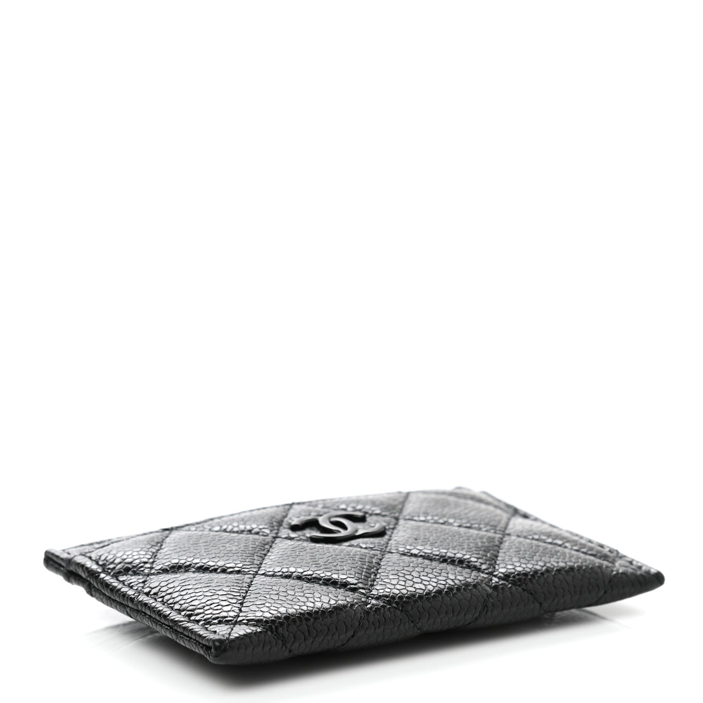 Caviar Quilted Incognito Card Holder Black
