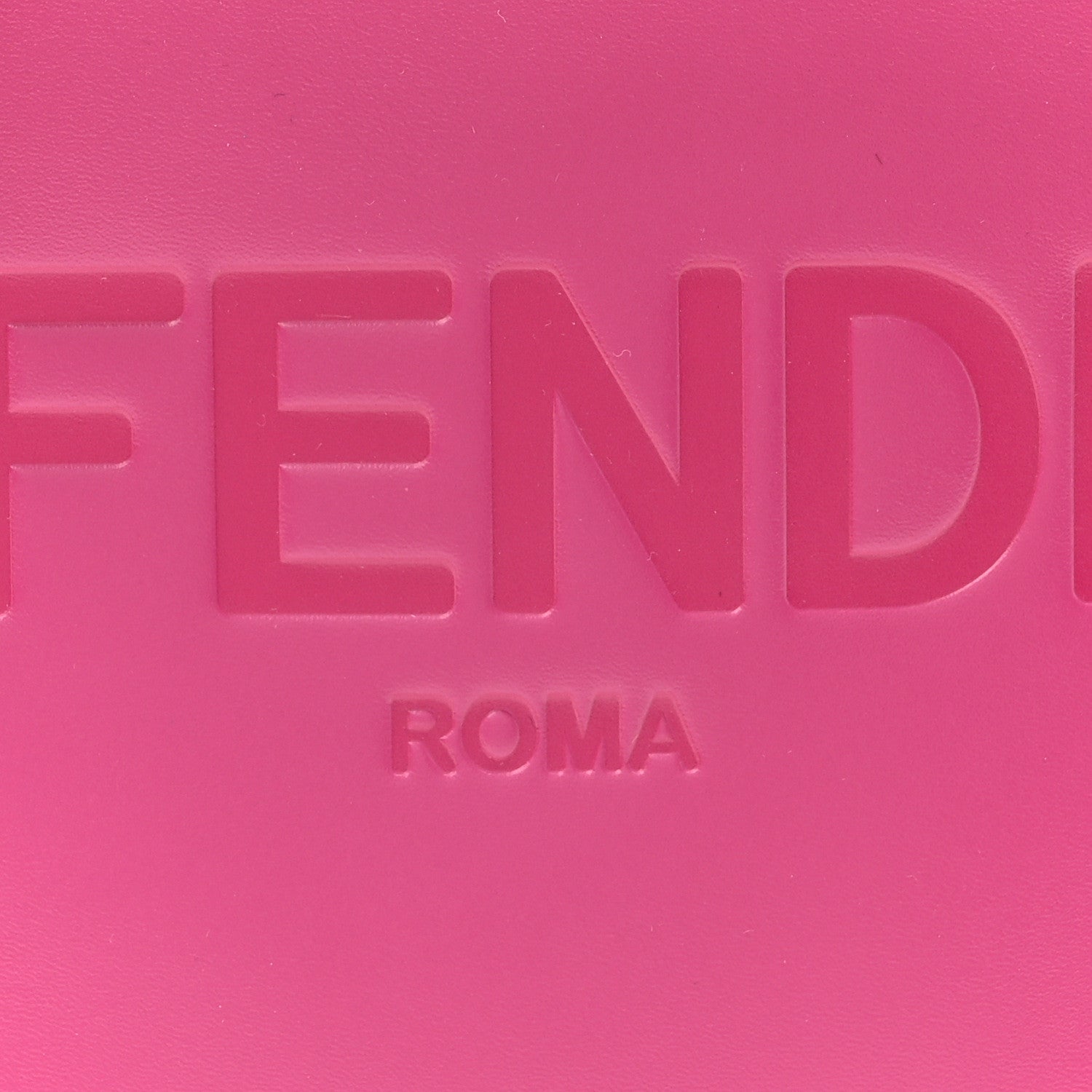 Fendi Vitello King Plexiglass Logo Embossed Mini Fendi Sunshine Shopper Tote Lampone 8 of 10