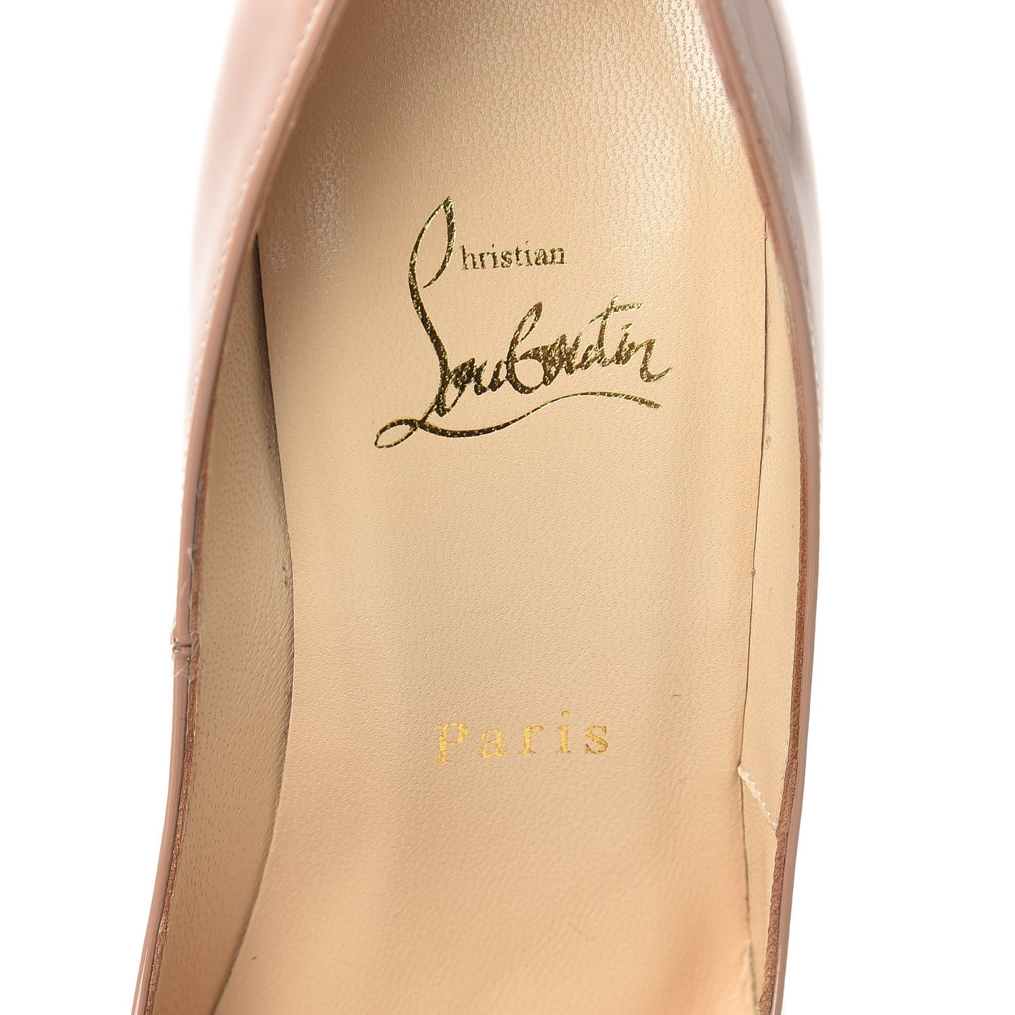 Patent Lady Peep 150 Pumps 37.5 Nude
