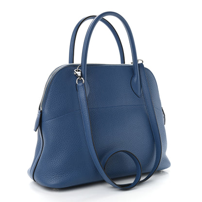 Hermes Taurillon Clemence Bolide 31 Bleu Agate 3 of 10