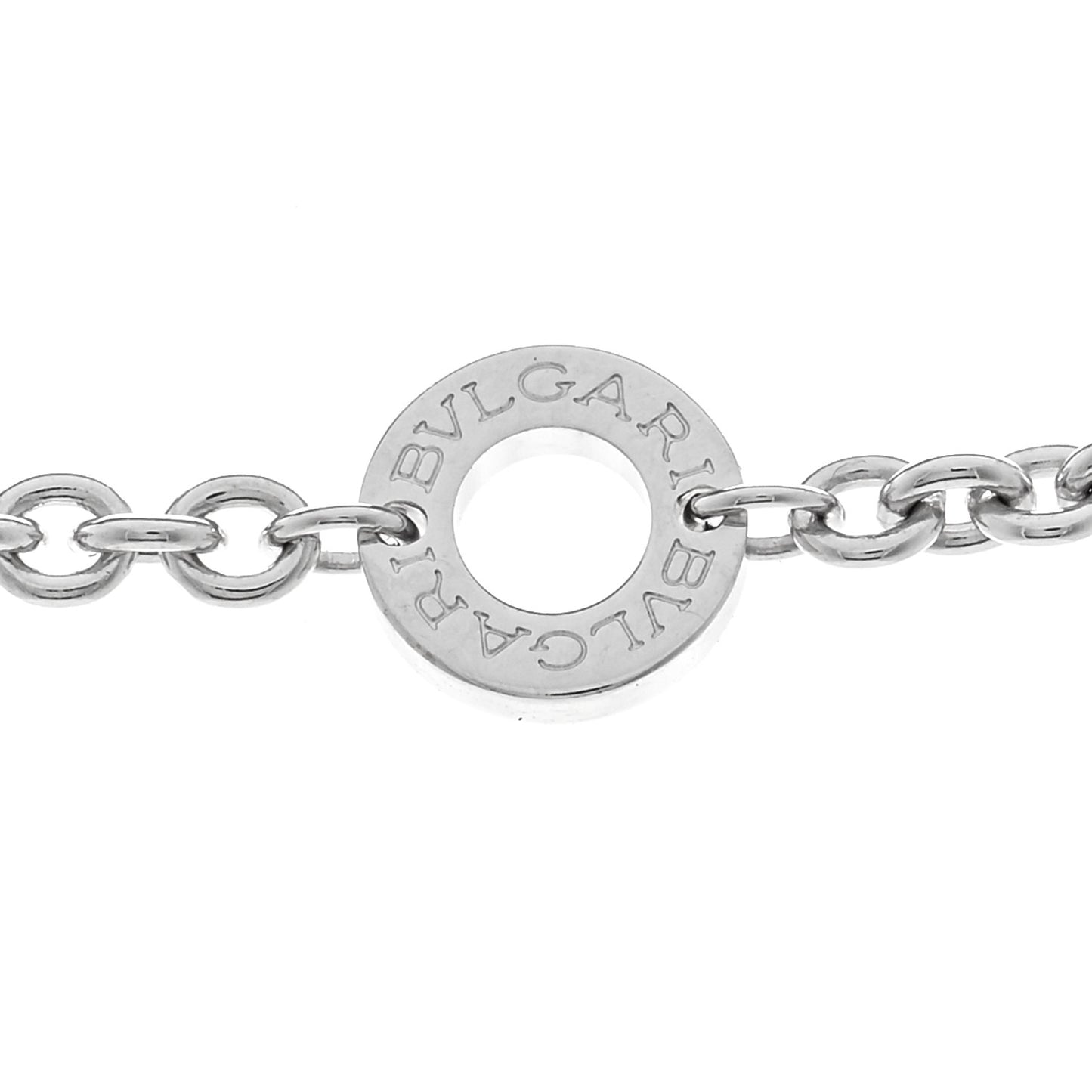 18K White Gold Diamond Astrale Cerchi Necklace