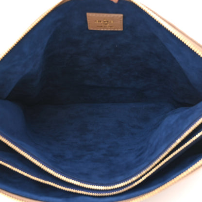 Louis Vuitton Lambskin Embossed Monogram Coussin MM Taupe 5 of 11