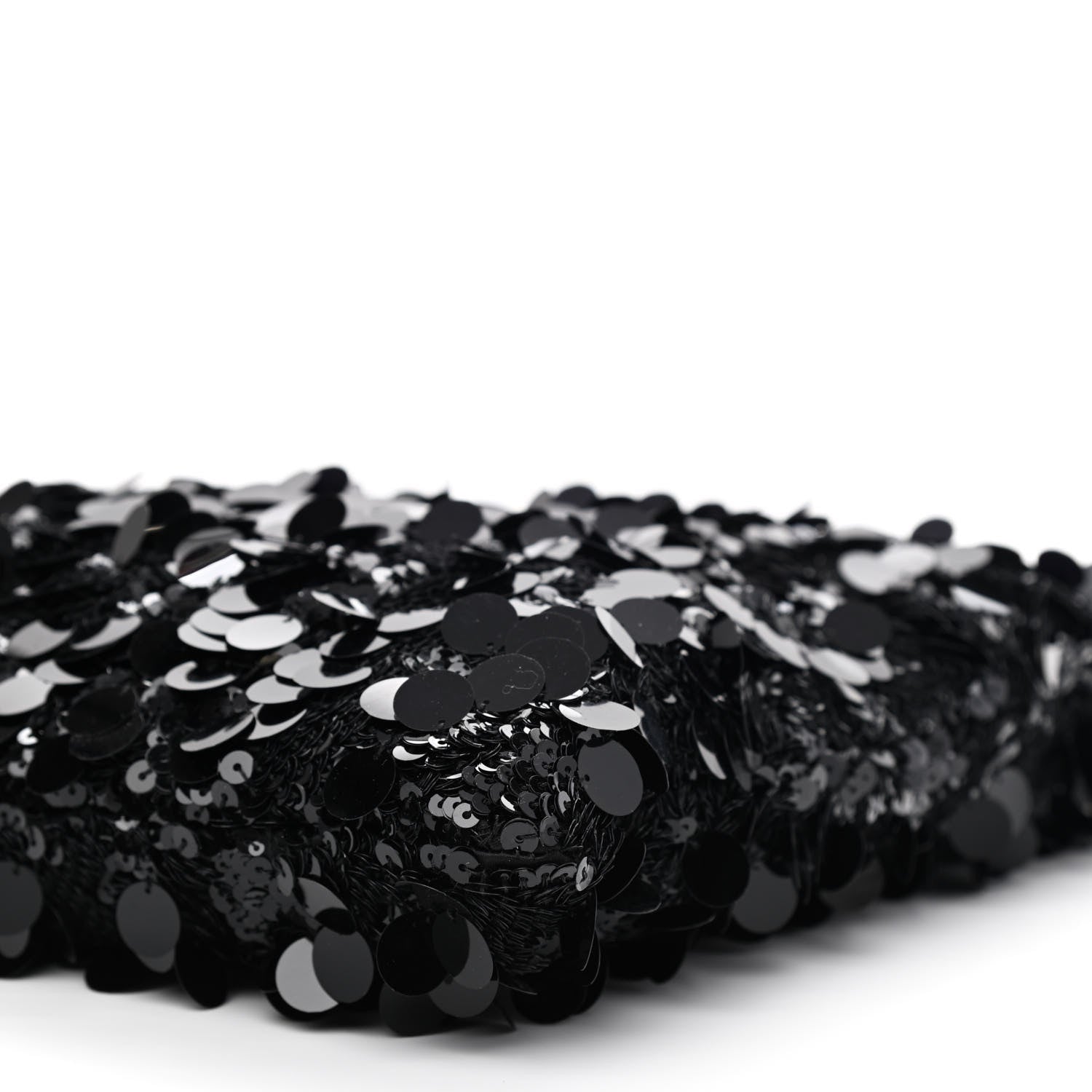 Chanel Sequin Shopping Tote Black 10 of 12