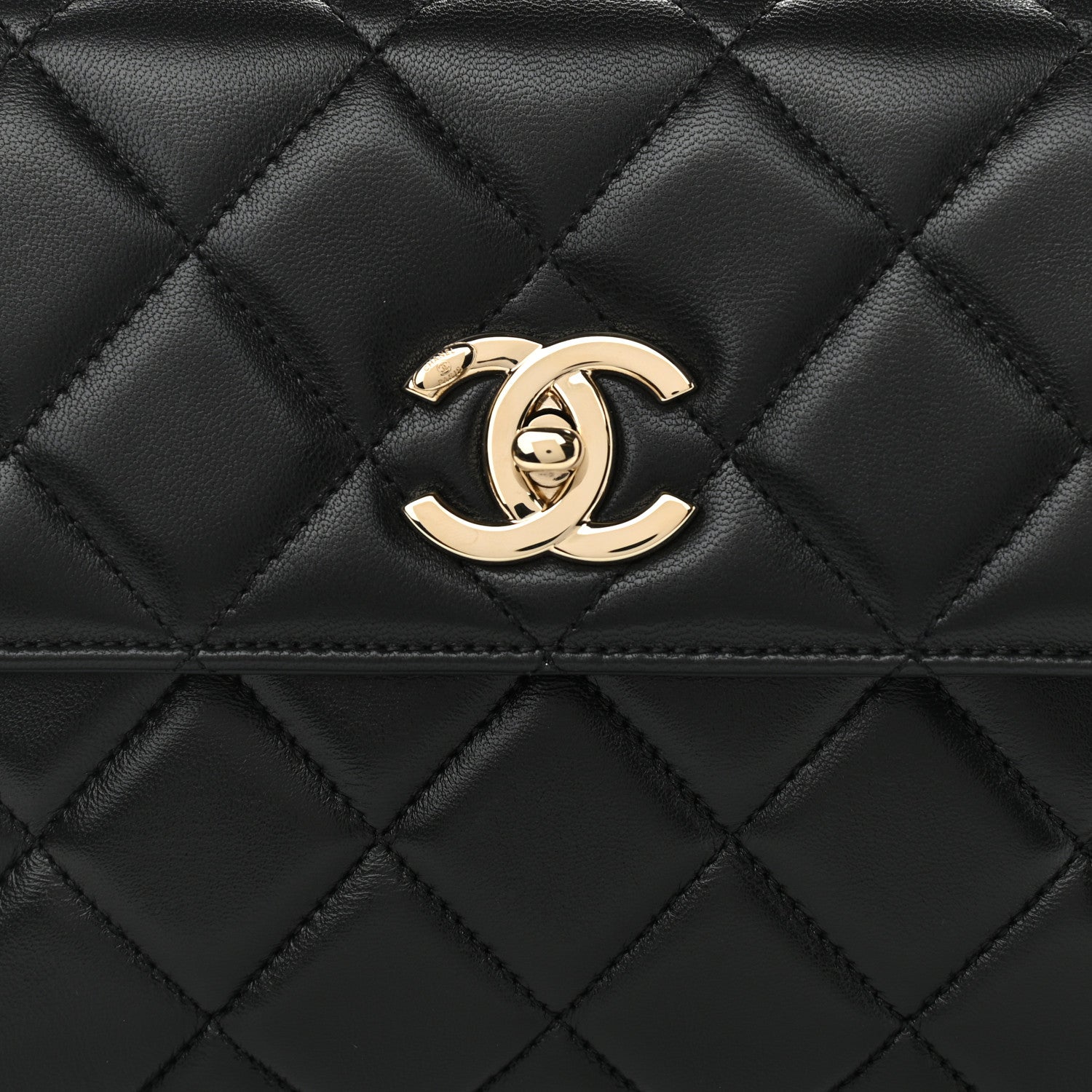 Chanel Lambskin Quilted Small Trendy CC Dual Handle Flap Bag Black 8 of 12