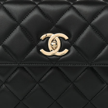 Chanel Lambskin Quilted Small Trendy CC Dual Handle Flap Bag Black 8 of 12