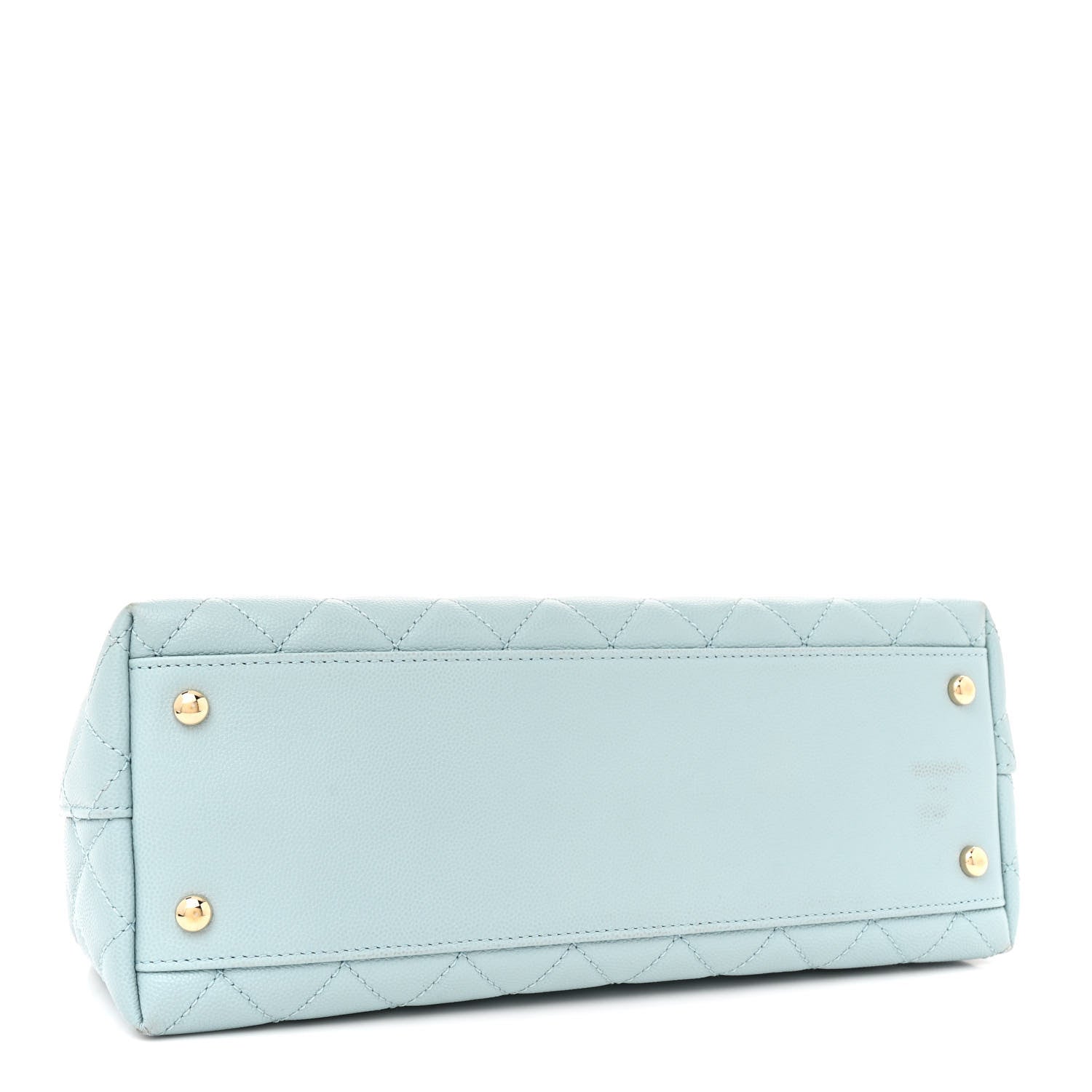 Chanel Caviar Quilted Small Coco Handle Flap Light Blue 4 of 13