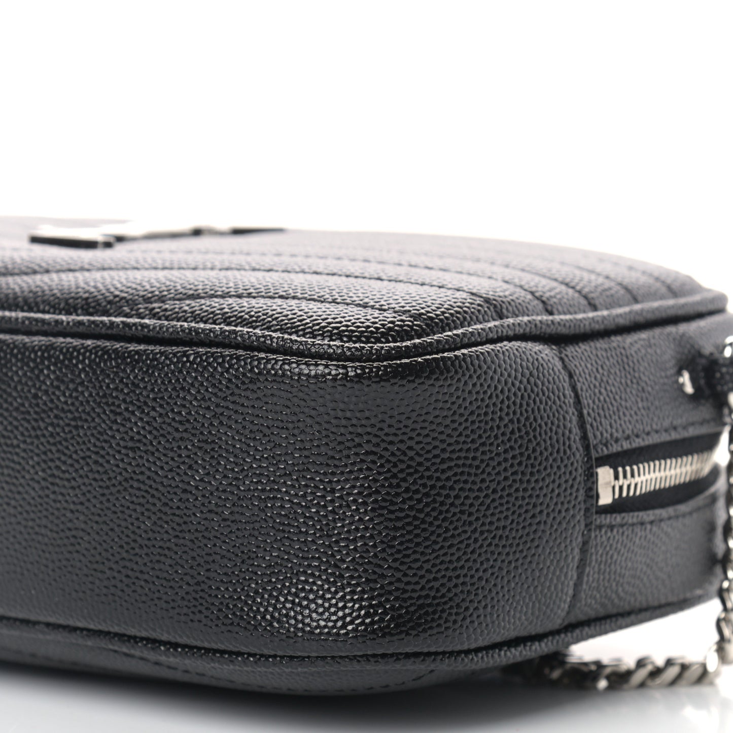Grain De Poudre Matelasse Monogram Mini Lou Camera Bag Black