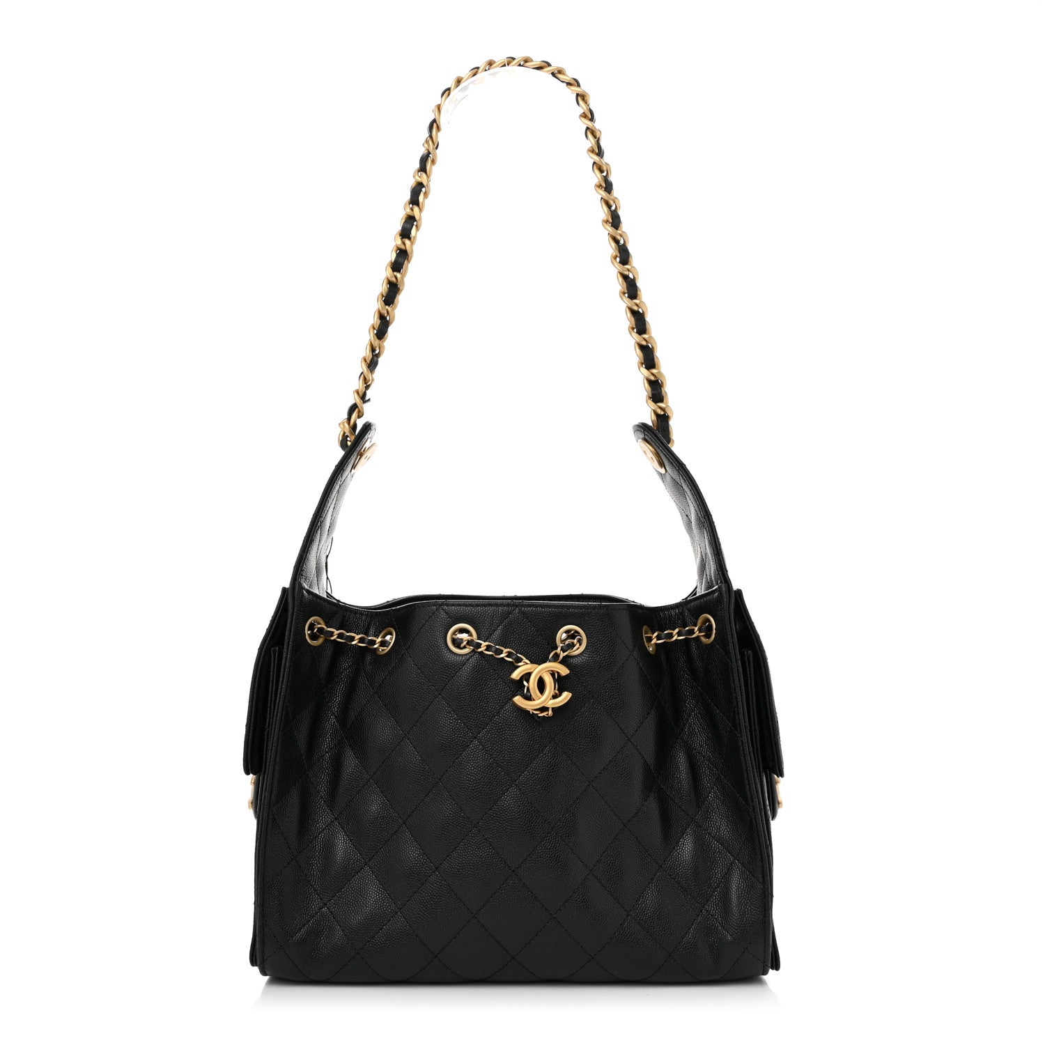 Chanel Caviar Quilted Small Chanel 25 Handbag Black 1 of 11