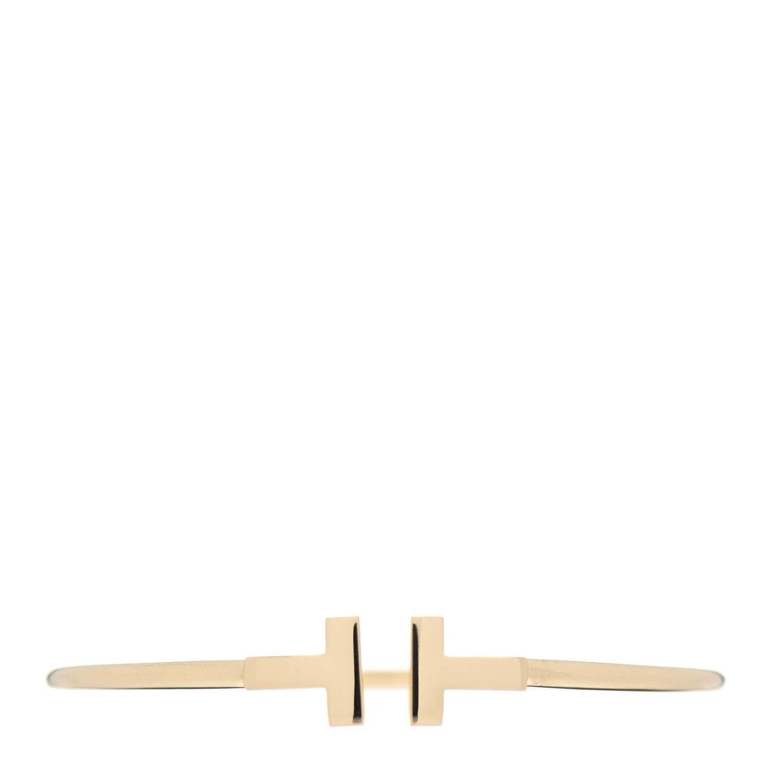 Tiffany 18K Yellow Gold T Wire Bracelet 1 of 4