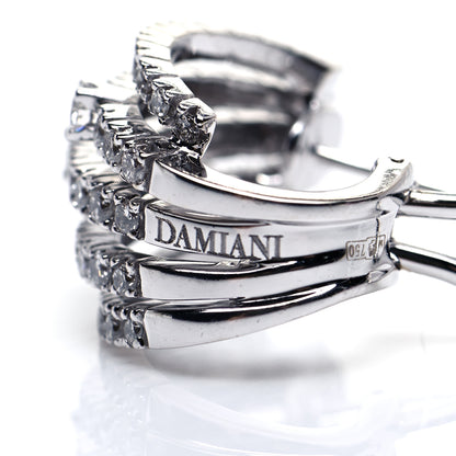 Damiani 18K White Gold Diamond Notte Di San Lorenzo Earrings 6 of 6