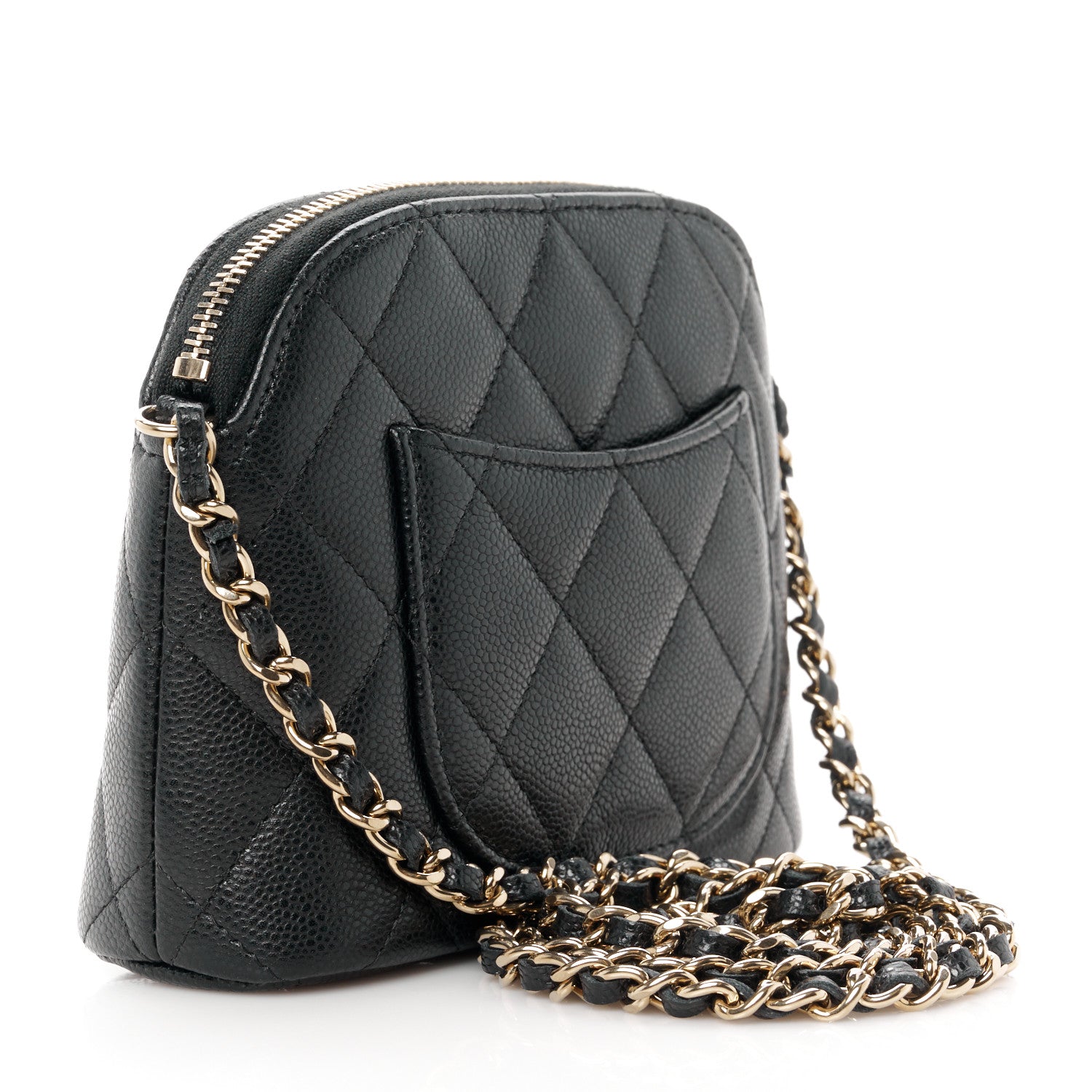 Chanel Caviar Quilted Classic Clutch with Chain Black 3 of 10