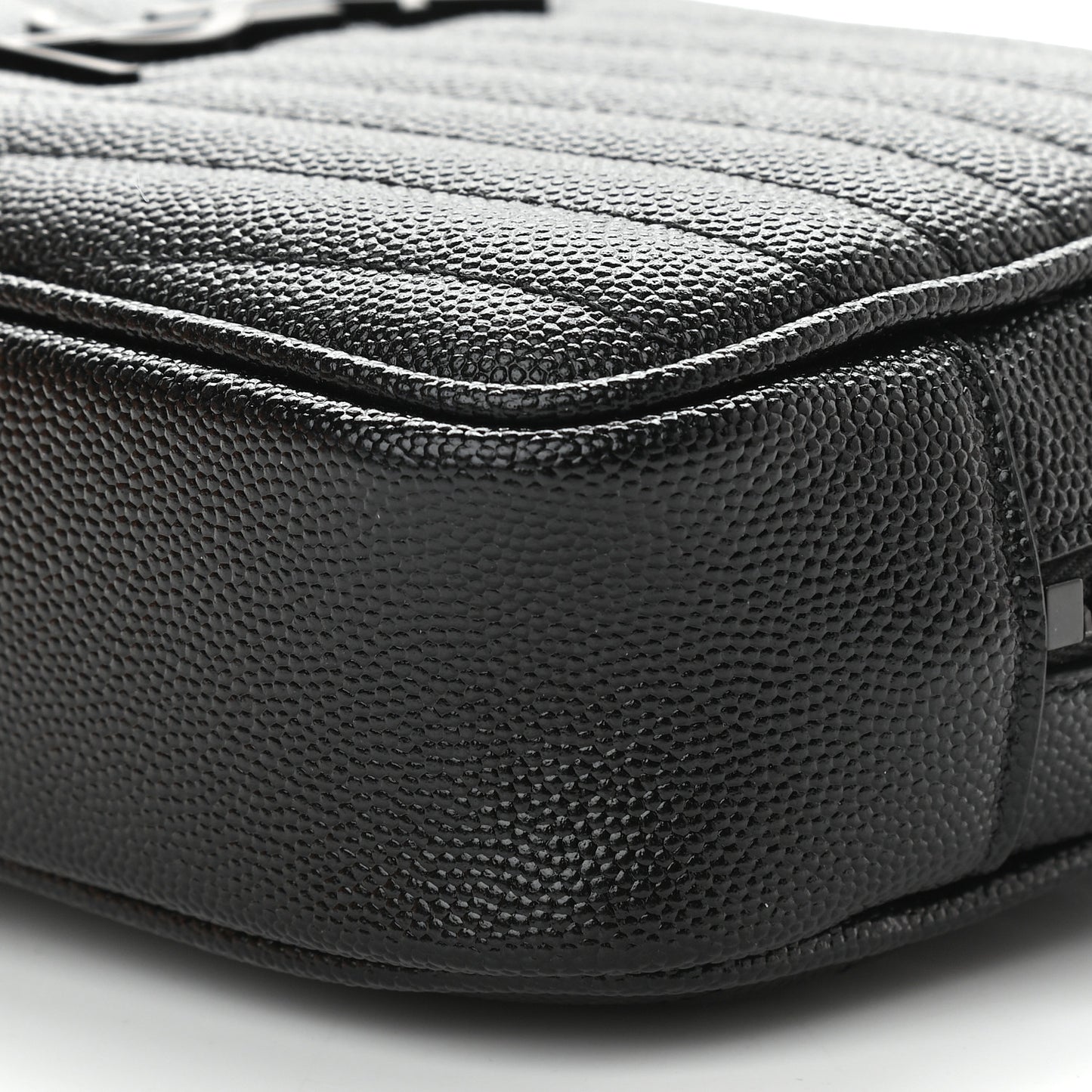 Grain De Poudre Matelasse Monogram Mini Lou Camera Bag Black