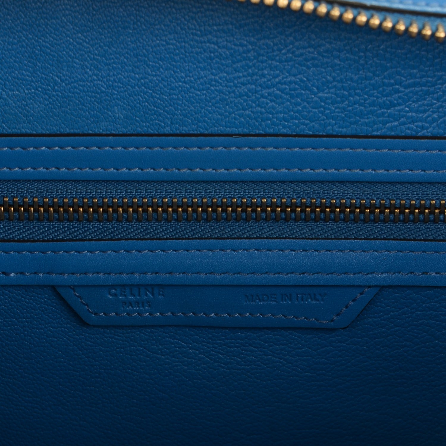 Celine Palmelato Mini Luggage Electric Blue 7 of 8