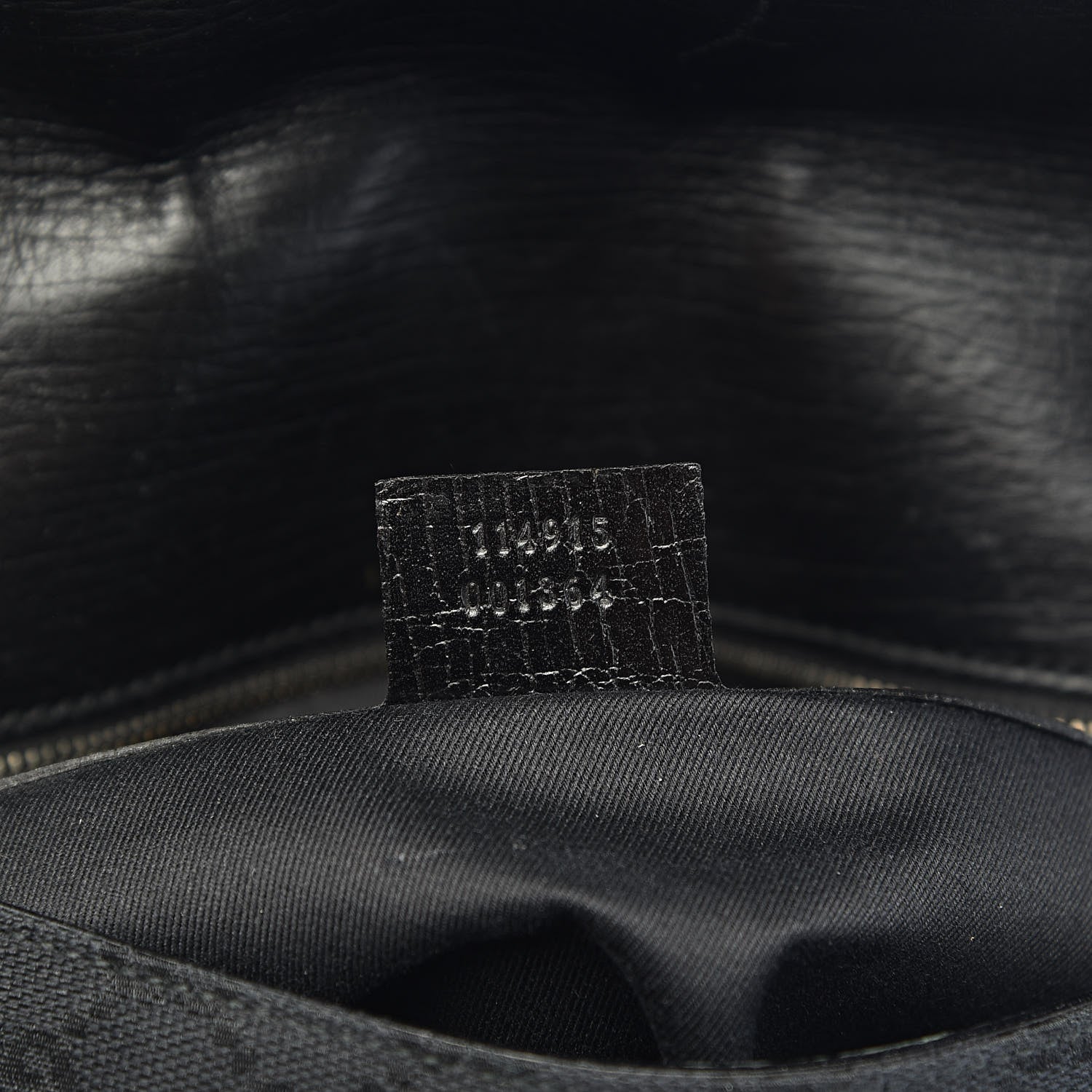 Gucci Monogram Horsebit Chain Flap Shoulder Bag Black 7 of 11