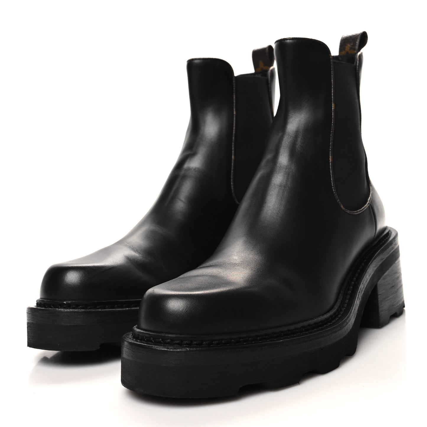 Calfskin Monogram Beaubourg Ankle Boots 40 Black