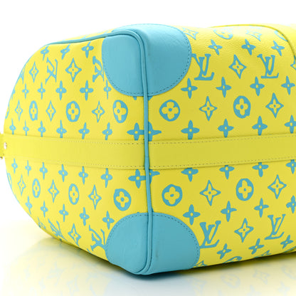 Louis Vuitton Monogram Playground Keepall Bandouliere 50 Lime 8 of 11