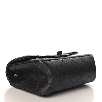 Chanel Metallic Sheepskin Quilted 2.55 Reissue Mini Flap Black 4 of 10
