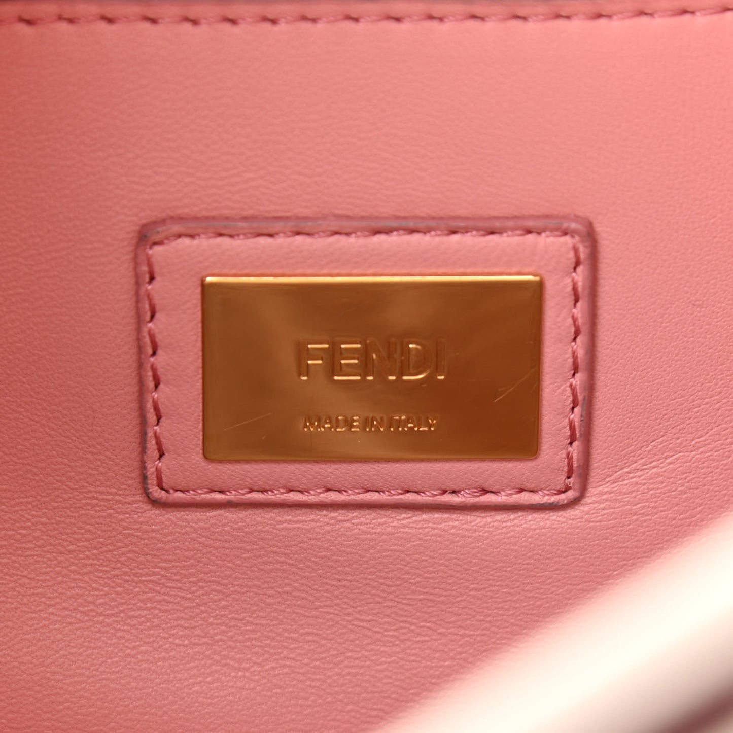 Vitello Seta Shiny Nappa Medium Peekaboo Iconic Satchel Grigio Polvere Bois de Rose