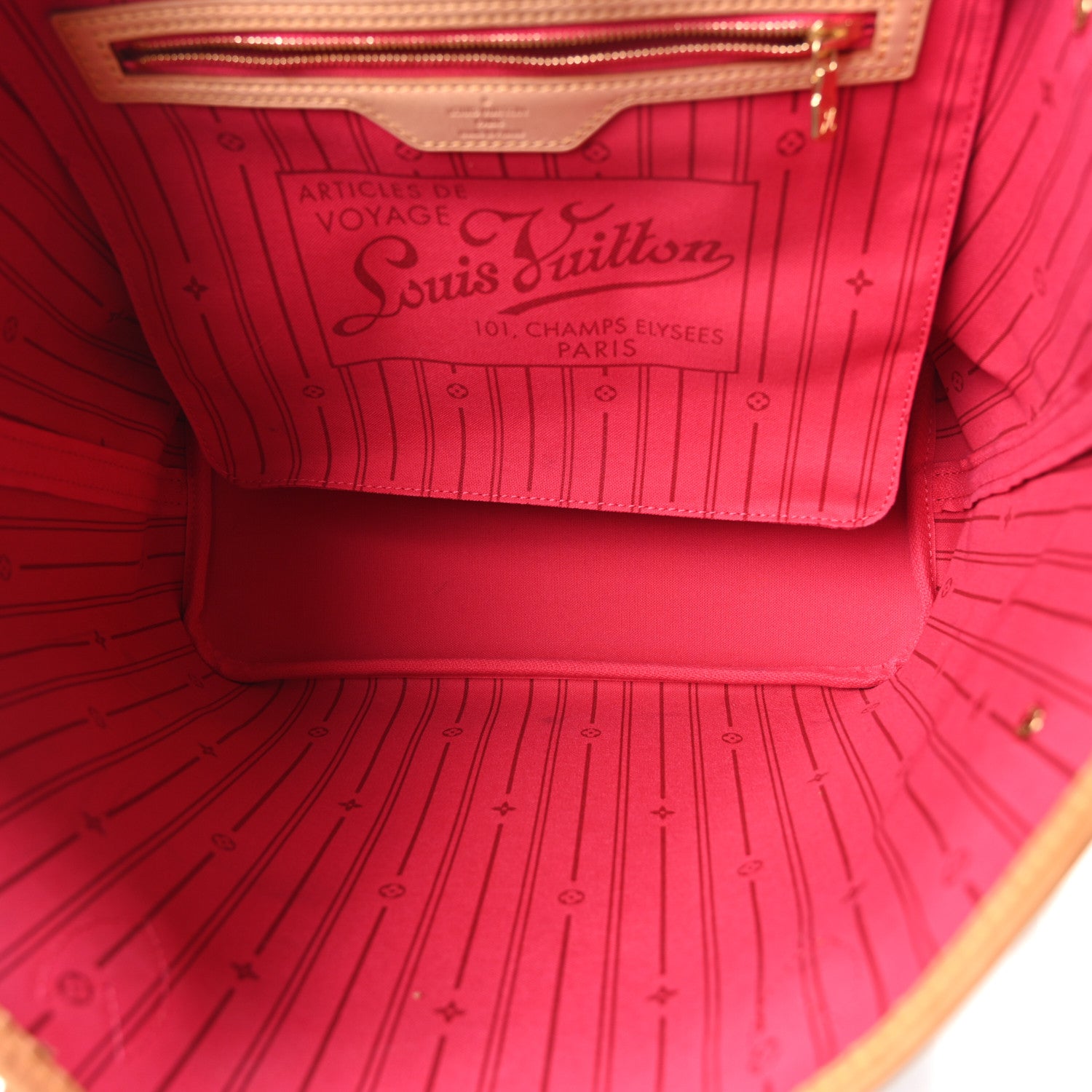 Louis Vuitton Monogram My LV Heritage Neverfull MM Fuchsia White 6 of 10