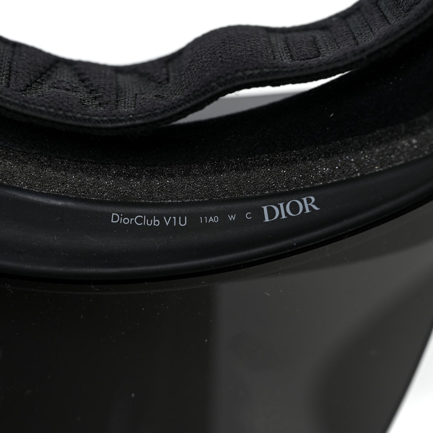 Mirrored DiorClubV1U Sun Visor Black
