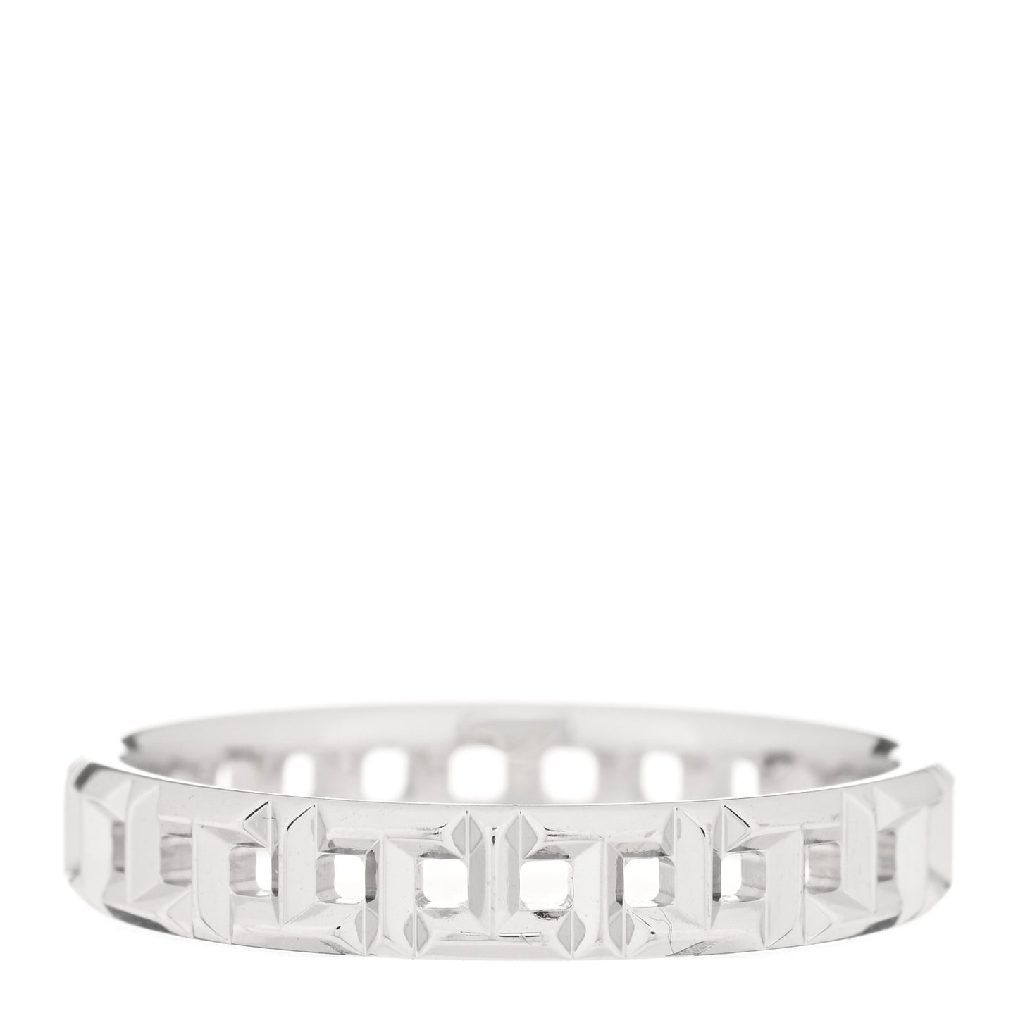 18K White Gold Narrow T True Band Ring 55 7.25