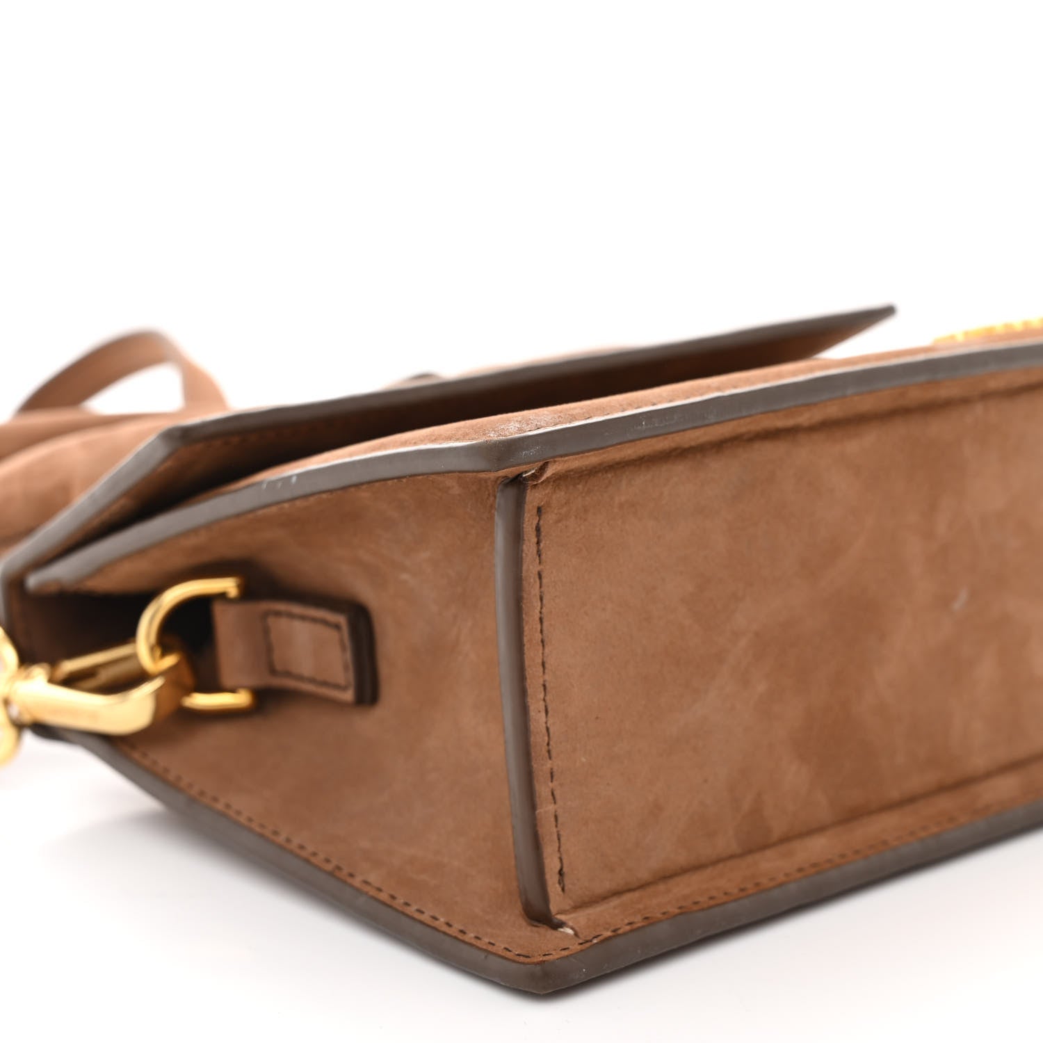 Jacquemus Suede Le Chiquito Noeud Brown 8 of 9