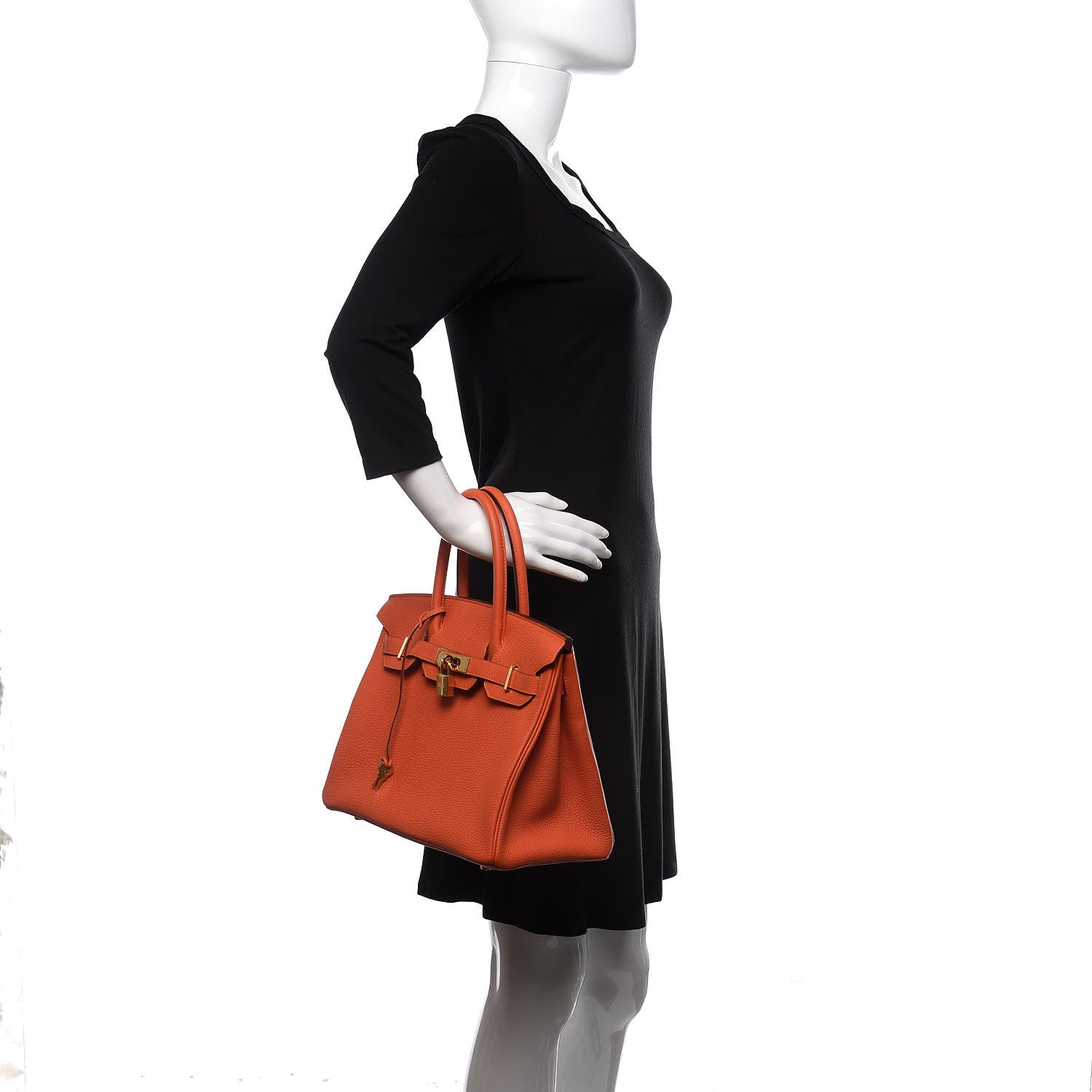 Hermes Togo Birkin 30 Feu 2 of 11