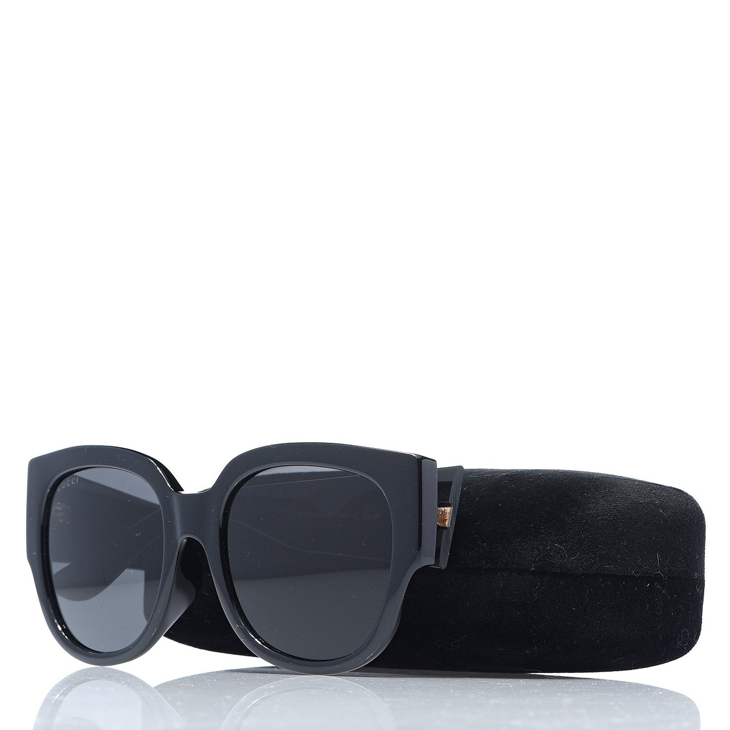 Acetate Square Frame Sunglasses GG0142SA Black