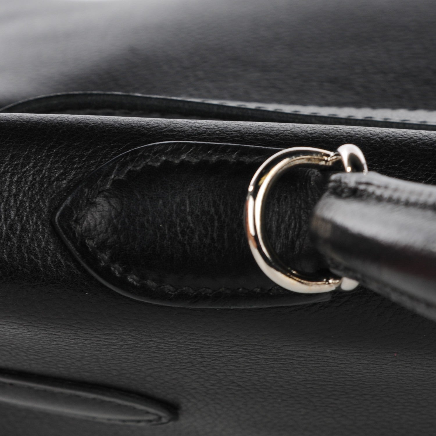 Hermes Evergrain Kelly Retourne 35 Black 12 of 19