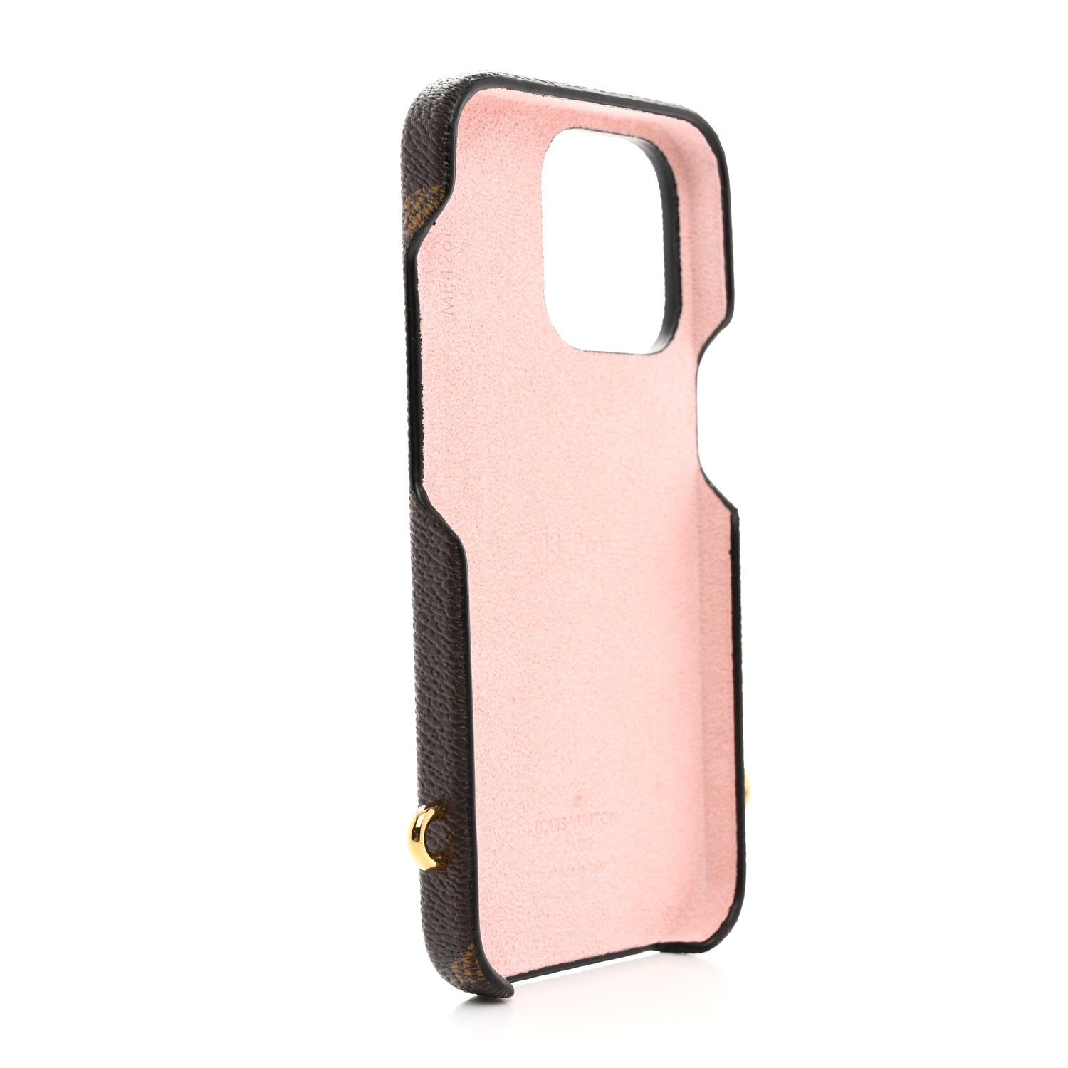 Louis Vuitton Reverse Monogram Giant iPhone 13 Pro Bumper On Strap Pink 3 of 7