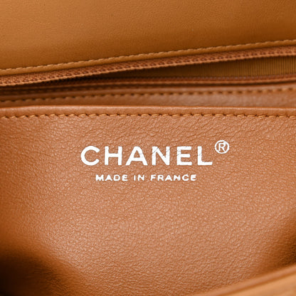 Chanel Lambskin Quilted Mini Rectangular Flap Camel 6 of 10