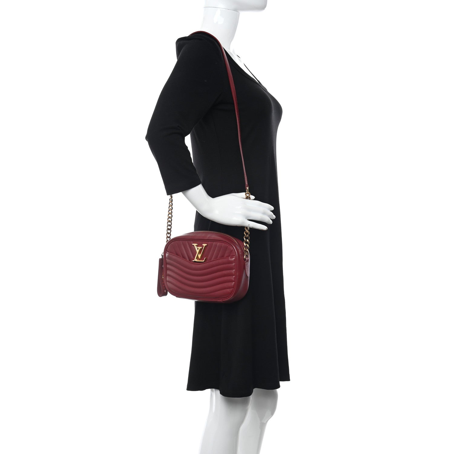 Louis Vuitton Calfskin New Wave Camera Bag Red 2 of 9