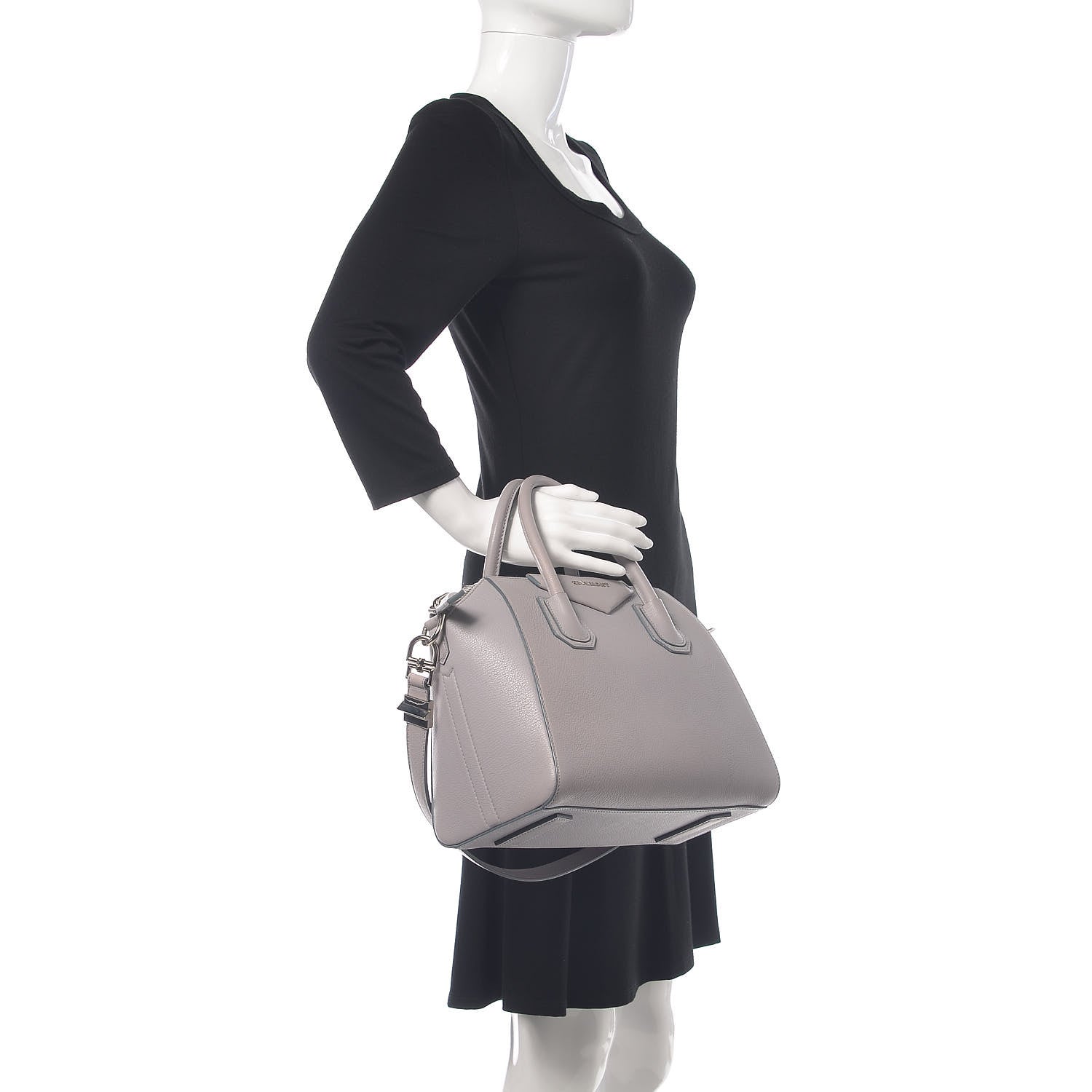 Givenchy Sugar Goatskin Small Antigona Pearl Grey 2 of 14