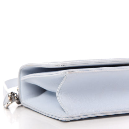 Christian Dior Grained Calfskin Small Diorama Flap Bag Sky Light 6 of 12