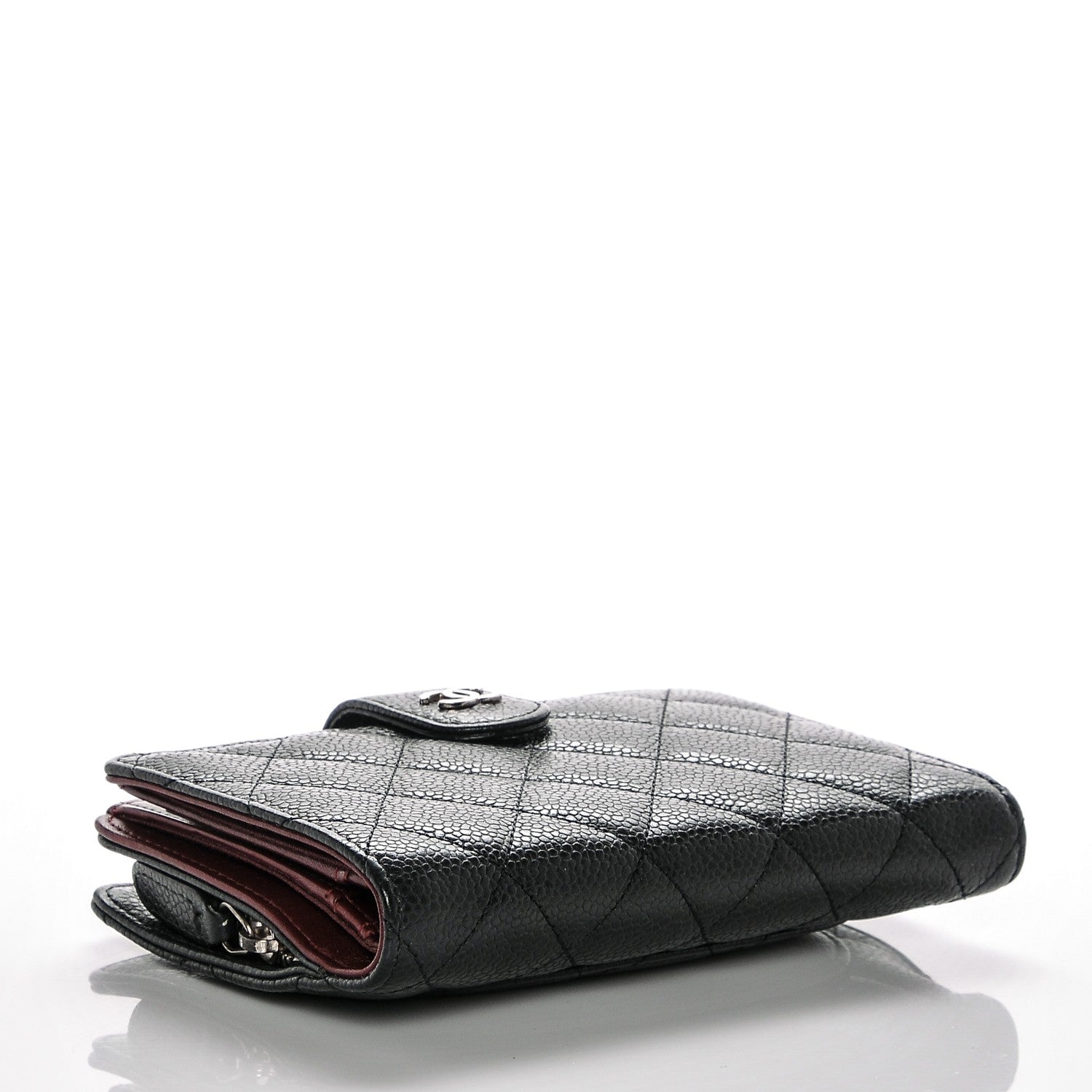 Chanel Caviar Quilted Zipped Pocket Wallet Black 4 of 7