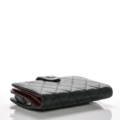 Chanel Caviar Quilted Zipped Pocket Wallet Black 4 of 7