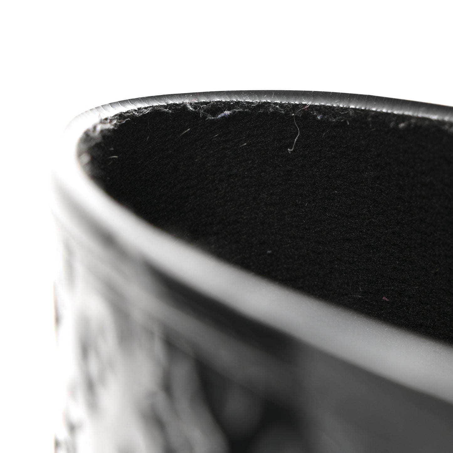 Rubber Embossed Monogram Splash Rain Boots 36 Black