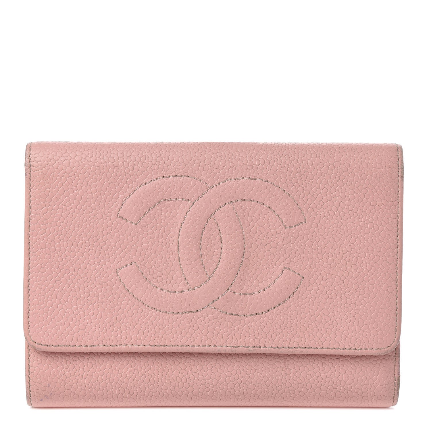 Chanel Caviar Timeless CC Wallet Pink 1 of 9