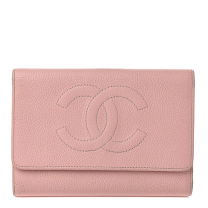 Chanel Caviar Timeless CC Wallet Pink 1 of 9
