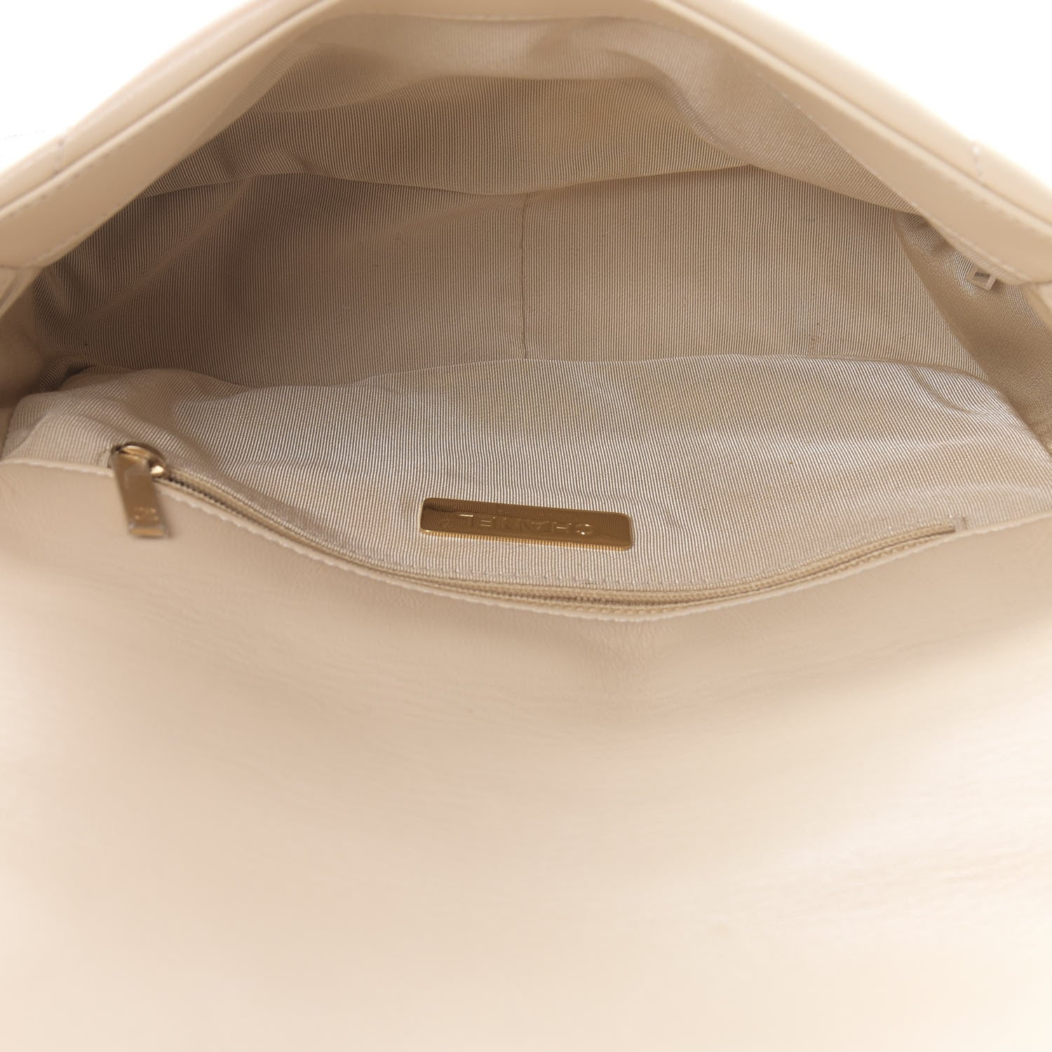Chanel Goatskin Quilted Medium 19 Flap Beige 4 of 11