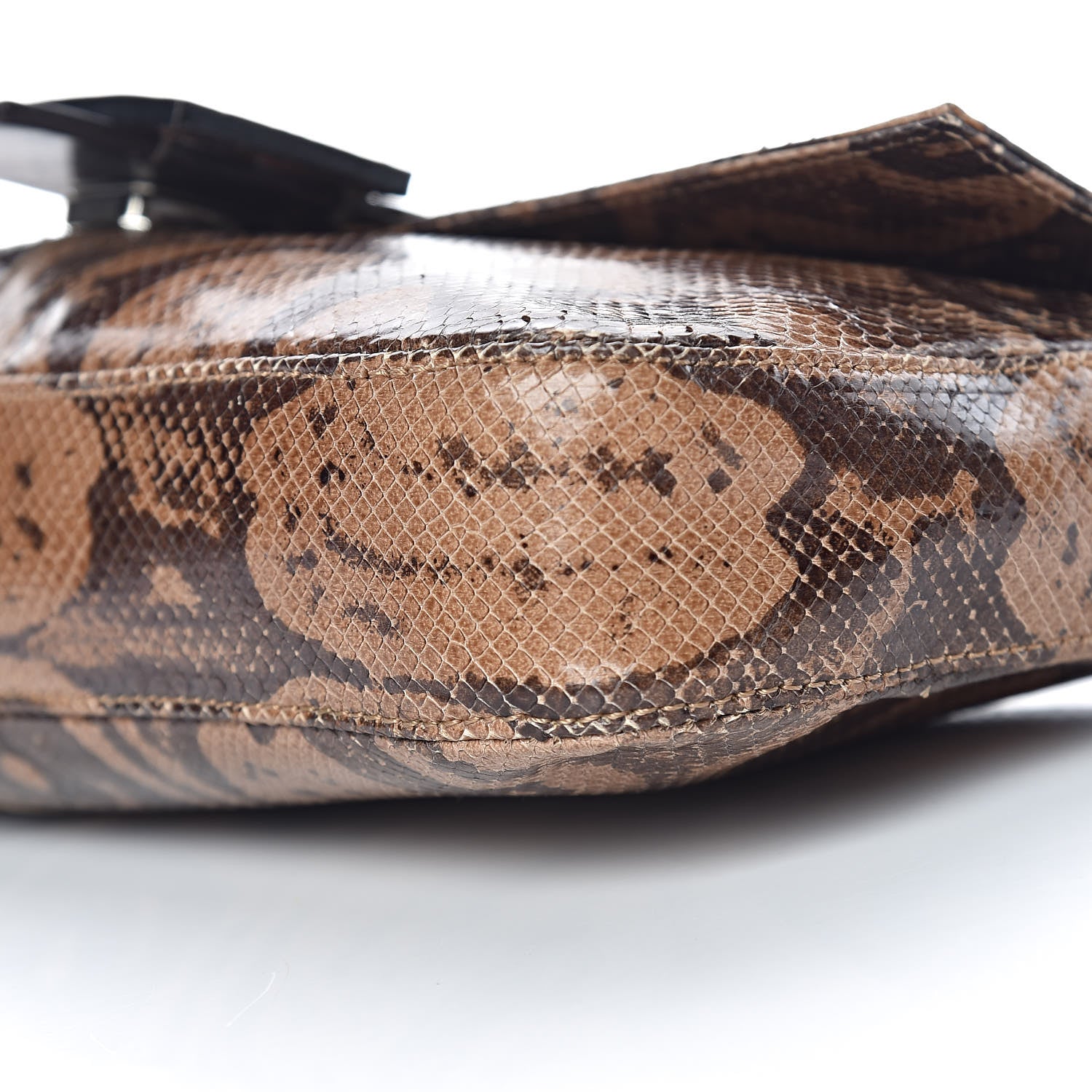 Fendi Snakeskin Baguette Brown 8 of 9