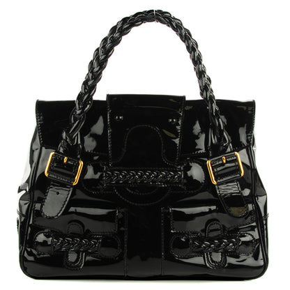 Valentino Garavani Patent Large Histoire Black 1 of 8