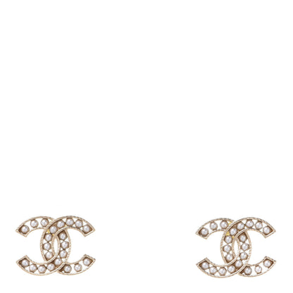 Chanel Pearl CC Earrings Gold 1 of 5