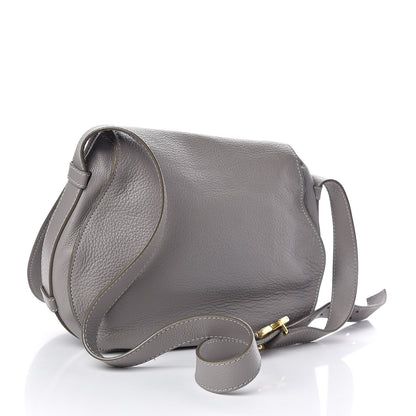 Chloe Calfskin Medium Marcie Round Crossbody Bag Cashmere Grey 3 of 14