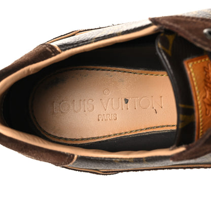 Louis Vuitton Suede Calfskin Monogram Womens Energie Sneakers 38 Brown 8 of 9