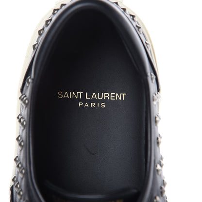 Saint Laurent Nappa Mens Studded Skate 20 Lace Up Sneakers 40 Black 6 of 11