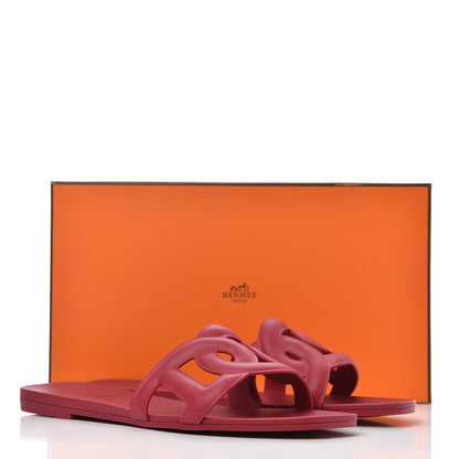 Hermes Rubber Aloha Sandals 39 Rose Baie 9 of 9